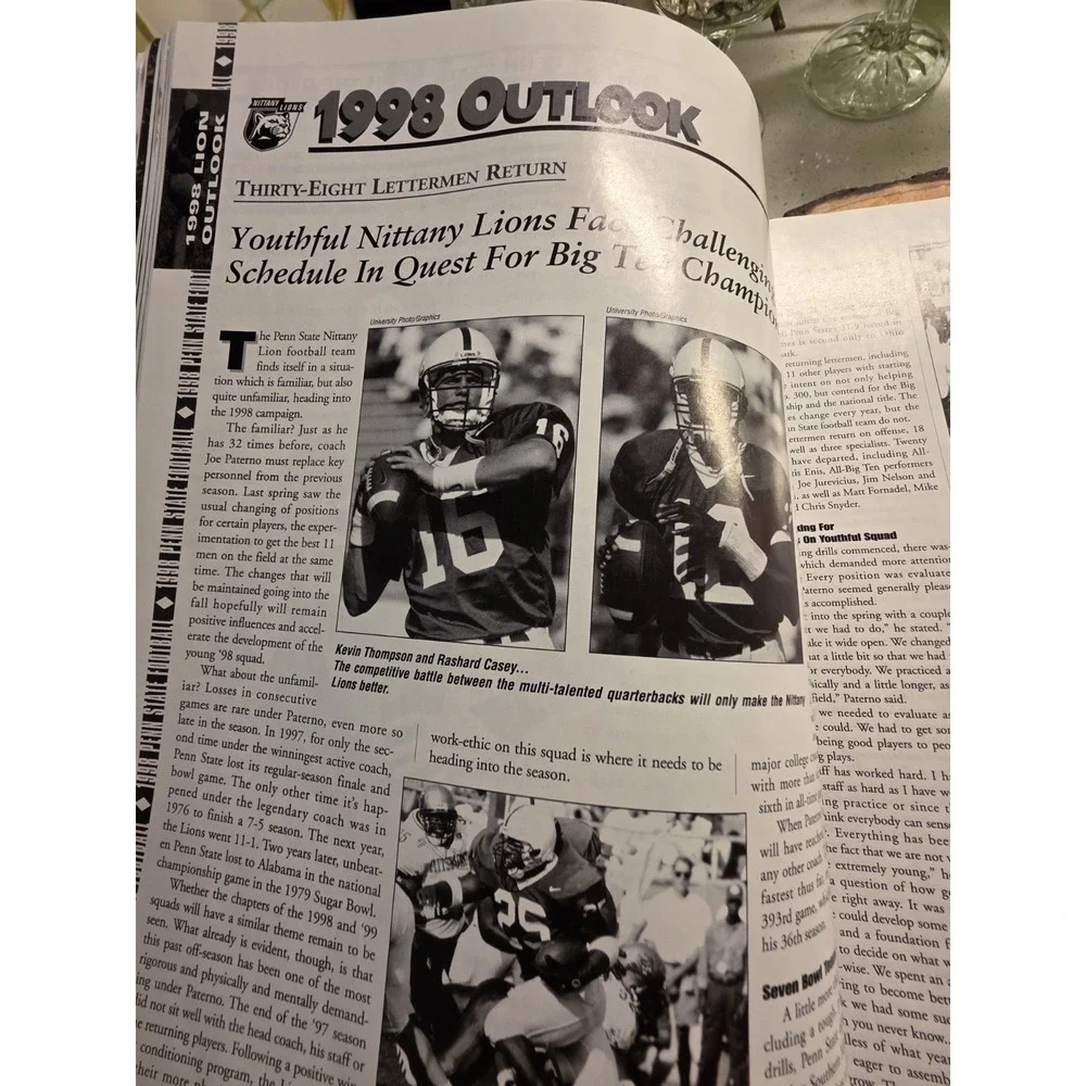Penn State Football 1998 Media Guide